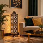 Decorative Floor Lamp | Moroccan Style Pattern Lamp | Size: 40 Inch by 8 Inch