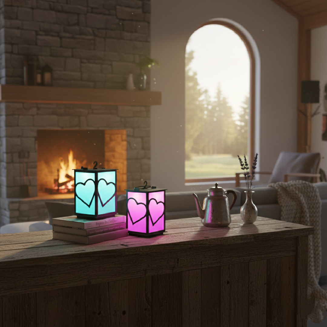 Heart LED Table Lamp – Decorative Night Light | 4.5 × 6 Inches