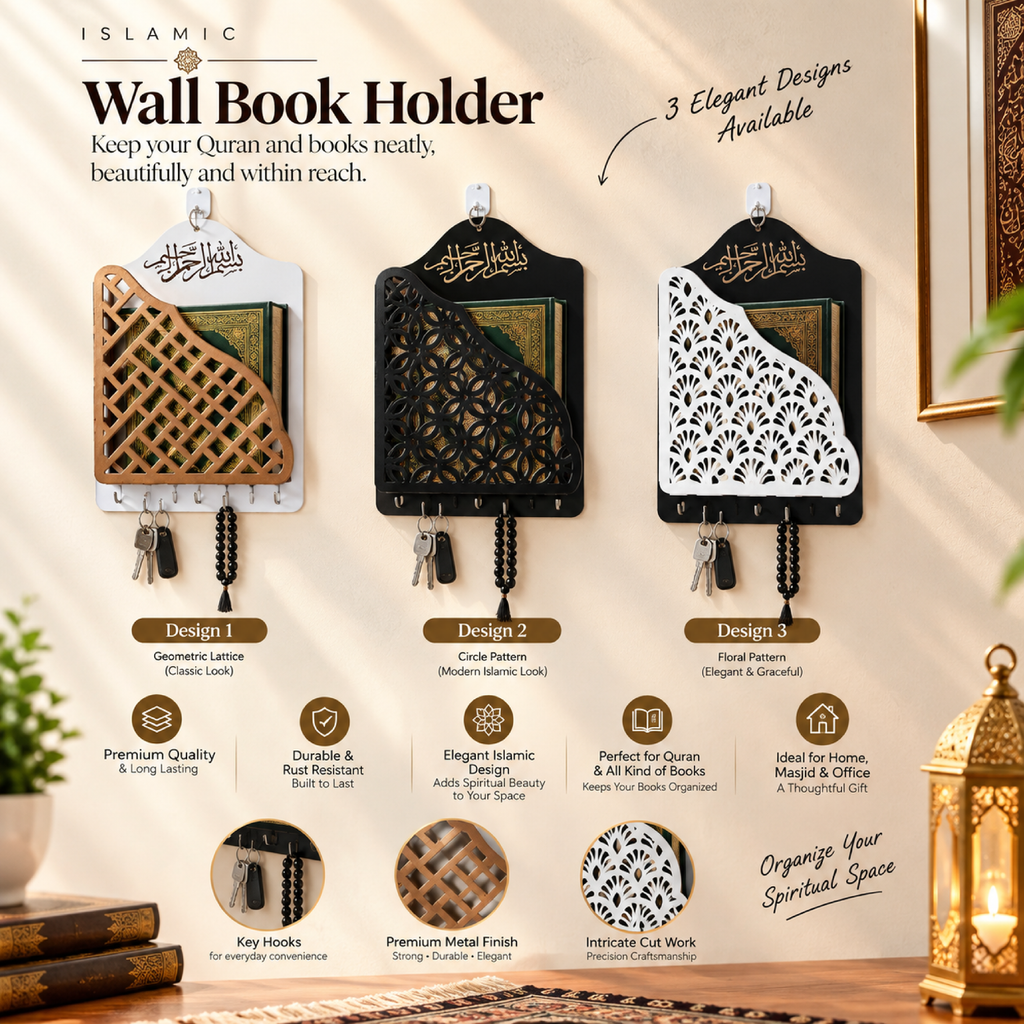 Metal Wall Book Holder