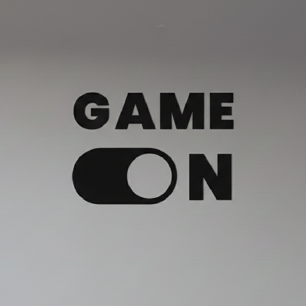 Game On Wall Decor – Gaming Room Wall Art | 24 × 12 Inches