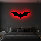 Batman LED Wall Light – Superhero Wall Decor | 24 × 8 Inches