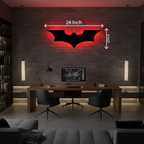 Batman LED Wall Light – Superhero Wall Decor | 24 × 8 Inches