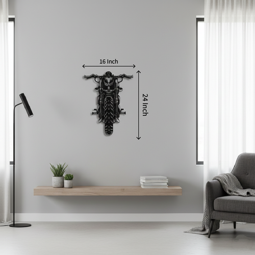 Classic Motorcycle Wall Art | 16×24 Inch | Modern Bike Wall Decor